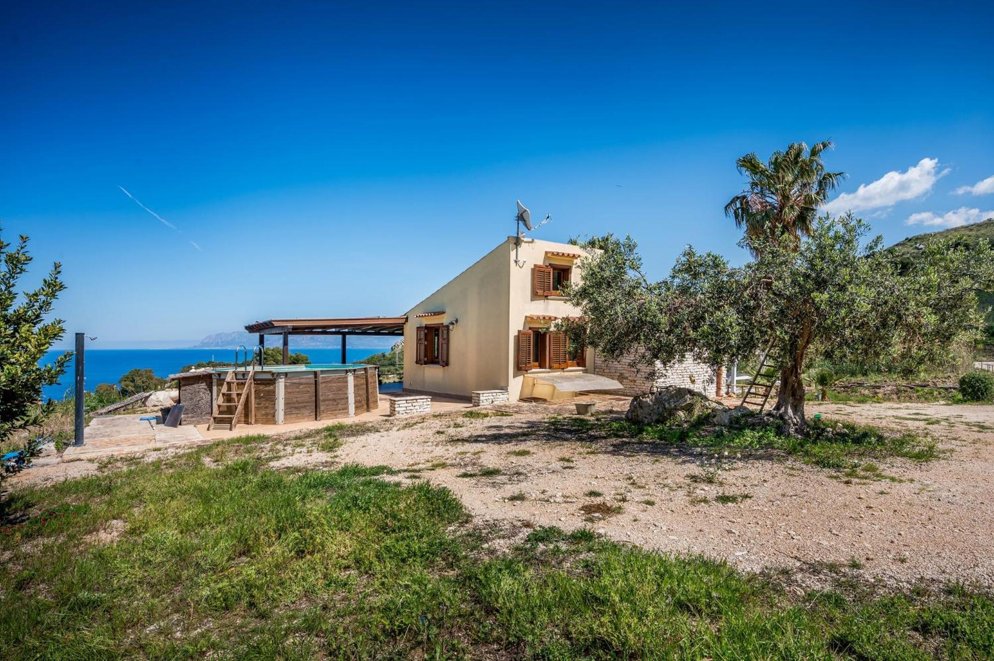Apt Villa Anna E Apt Cantina Vito Vicinissimi Alla Riserva Dello Zingaro Scopello  Exterior foto