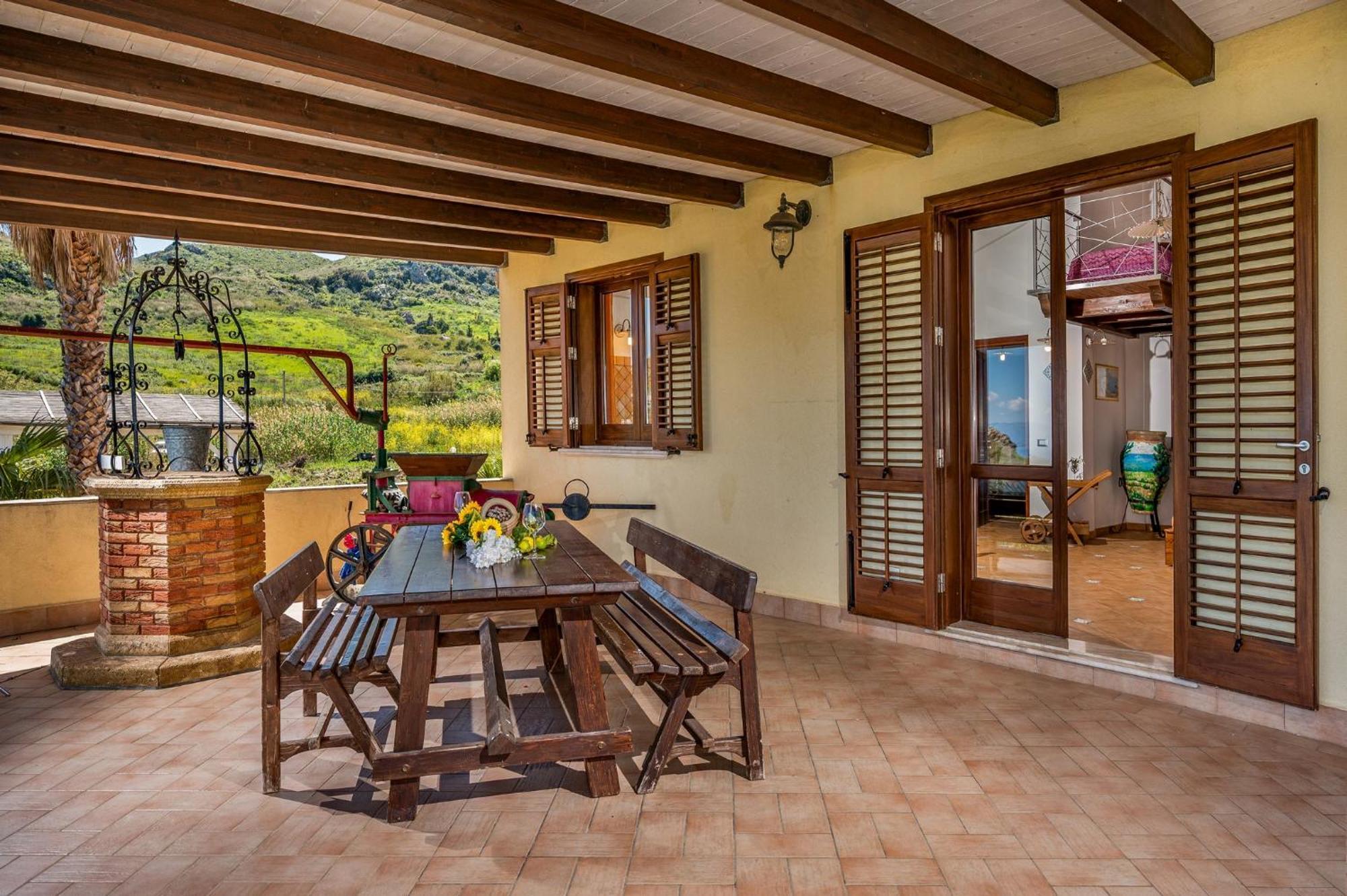 Apt Villa Anna E Apt Cantina Vito Vicinissimi Alla Riserva Dello Zingaro Scopello  Exterior foto